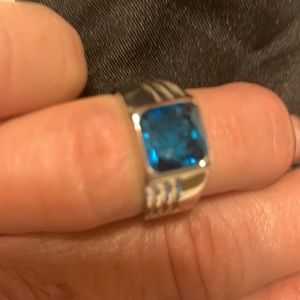 Blue stoned ring
